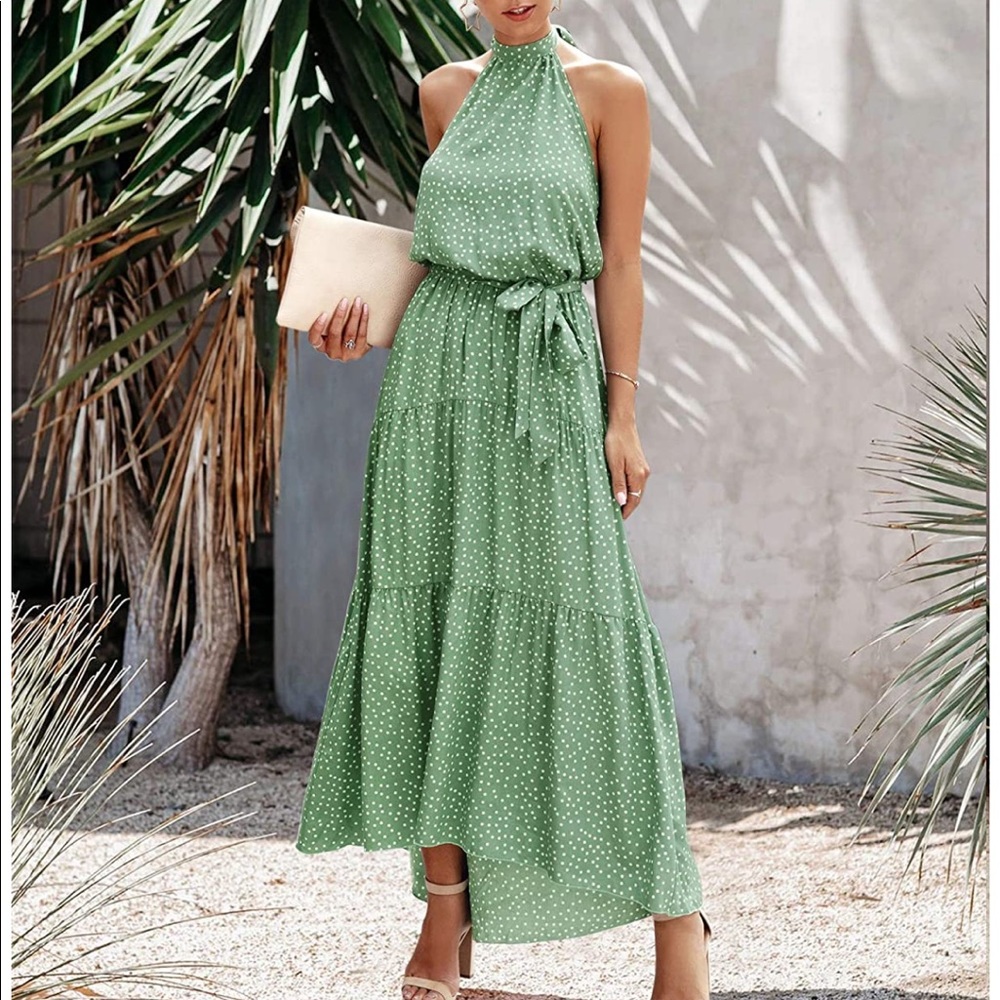 Amazon Halter Maxi dress- blogger fav!